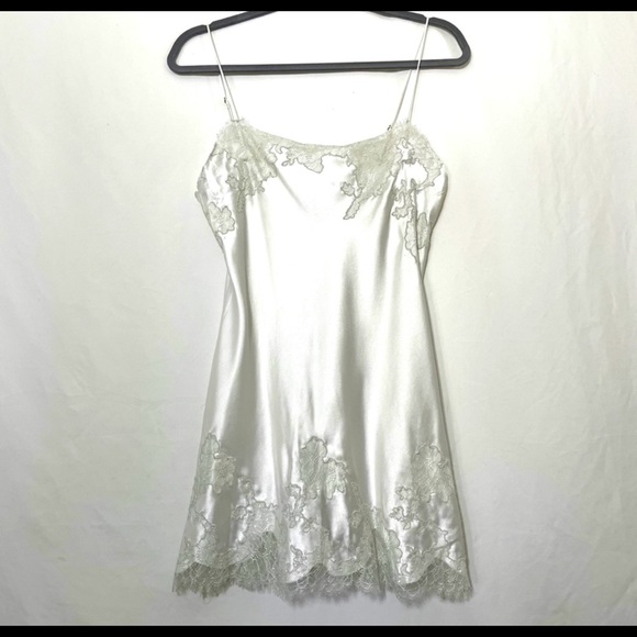 Victoria's Secret Other - Victoria's Secret white satin and lace chemise